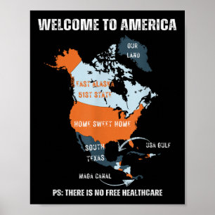 Funny Trump Grönland Panama Canal Canada Mexico G Poster