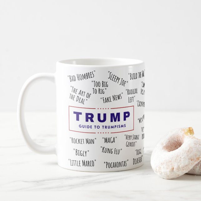 Funny Trump Guide to Trumpisms Kaffemugg (Med munk)
