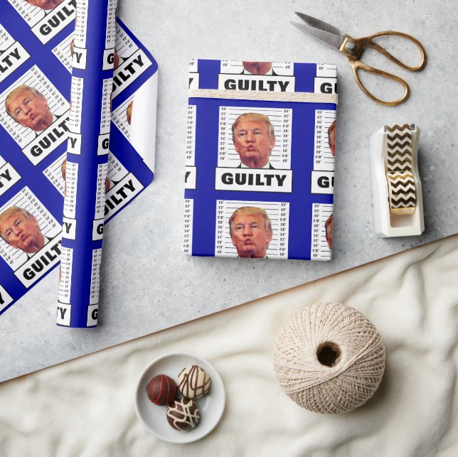 Funny Trump Guilty Presentpapper (Hantverk)