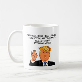 Funny Trump Happy Grandpa Day Birthday Coffee Mug Kaffemugg