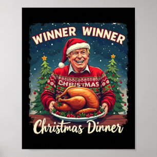 Funny Trump Humor Manar Kvinnor Vinnare Christma Poster
