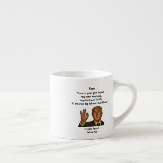 Funny Trump Hund Pappa Fars dag Expresso Mugg Espressomugg