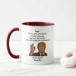 Funny Trump Hund Pappa Fars dag-kaffe Mugg