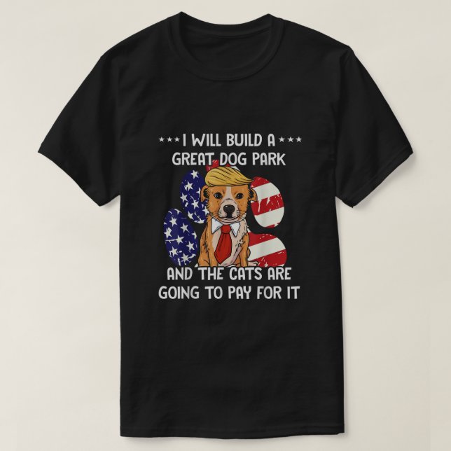 Funny Trump-Hund T Shirt (Design framsida)