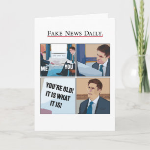 Funny Trump Jonathan Svan Interview Birthday Card Kort