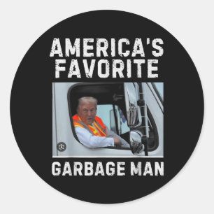 Funny Trump Julafton Gift Tee - Americas Favorite Runt Klistermärke