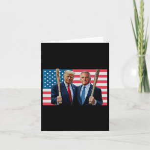Funny Trump Kennedy Mega Maha Baseball Fladdermus Kort