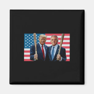 Funny Trump Kennedy Mega Maha Baseball Fladdermus Magnet