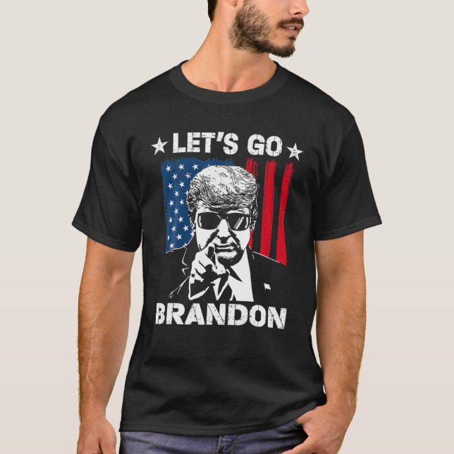 Funny Trump Lets Go Brandon Lets Go Brandon US Fla T Shirt (Framsida)