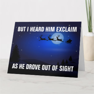 FUNNY TRUMP MAGA SANTA CHRISTMAS-KORT KORT