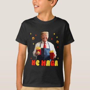 Funny Trump Mc Mega Fries Fast Food T Shirt
