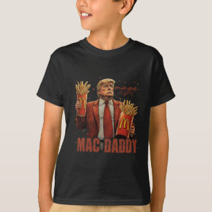 Funny Trump Mcdon 2024 Fast Food Mac pappa Hamburg T Shirt