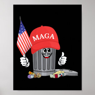 Funny Trump Mega Sopor Kan Tecknade figurer Ame Poster