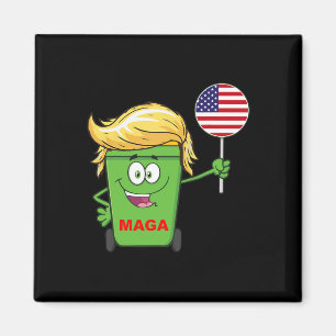Funny Trump Mega Tecknad Sopor kan amerikanska Fla Magnet