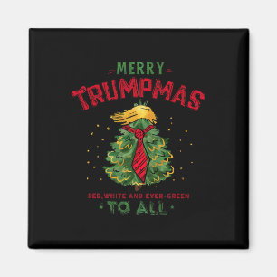 Funny Trump Merry Trumpmas Julgran Julafton Hol Magnet