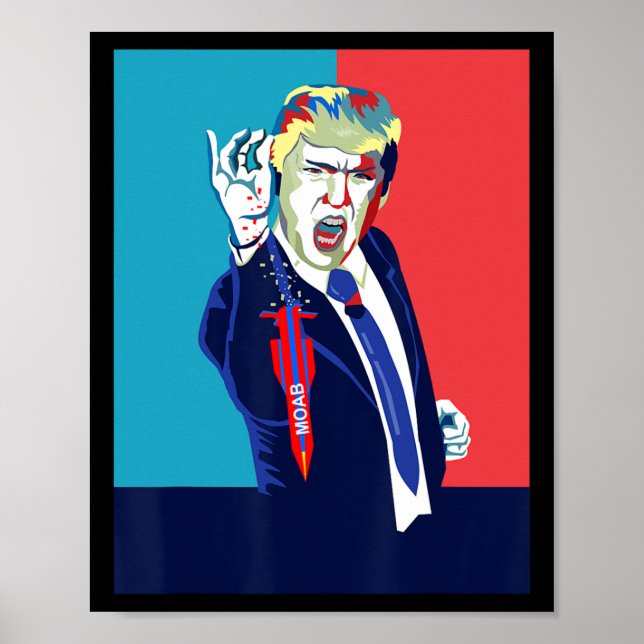 Funny Trump Moab  Poster (Framsidan)