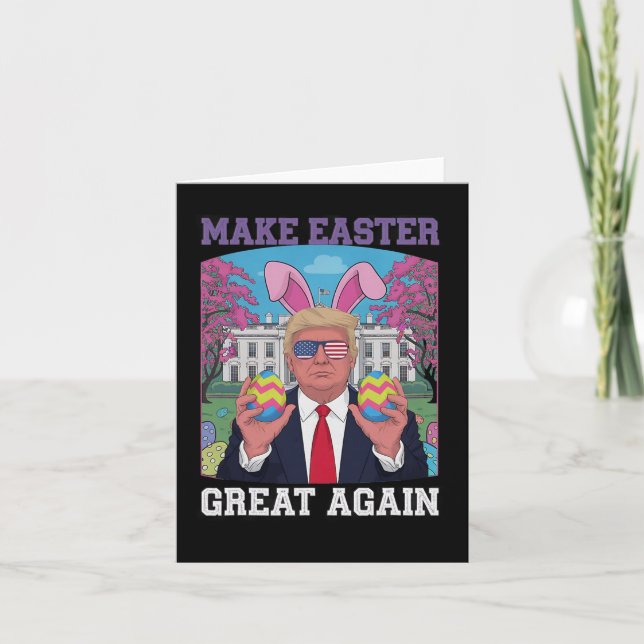 Funny Trump Önskemål Glad påsk - Gör Påsk Grea Kort (Framsida)