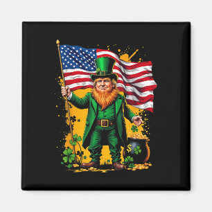 Funny Trump Paddys Back 45 47 St patricks day Usa Magnet