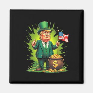 Funny Trump Paddys Back 45 47 St patricks day Usa Magnet