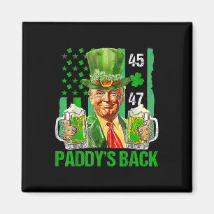 Funny Trump Paddys Back 45 47 St patricks day Usa Magnet