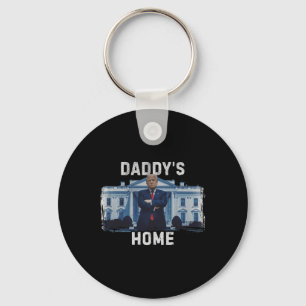 Funny Trump pappas Home White House 2024 1 Nyckelring