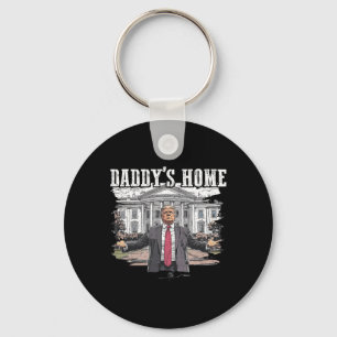 Funny Trump pappas Home White House 2024 Nyckelring