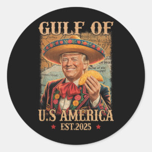 Funny Trump Shirt Americas Bukt Est 2025 Trump Mer Runt Klistermärke
