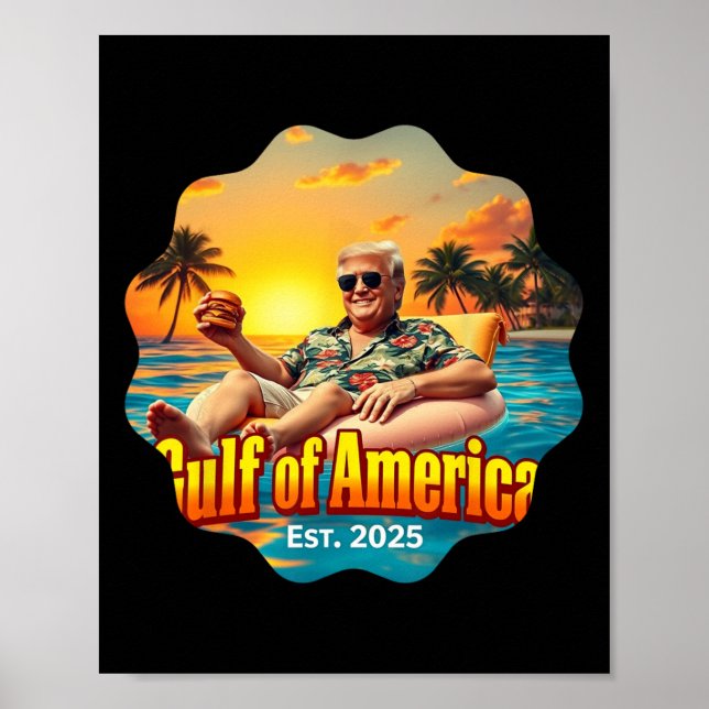 Funny Trump Shirt Bukt of US America Est 2025 Styl Poster (Framsidan)