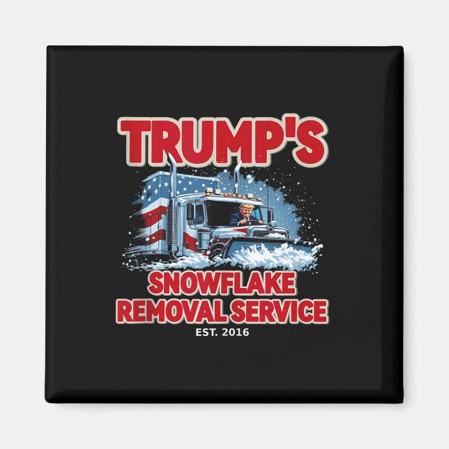 Funny Trump Snowflake Removal 2024 Val Hilari Magnet (Framsidan)