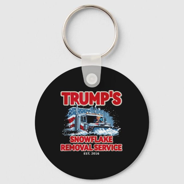 Funny Trump Snowflake Removal 2024 Val Hilari Nyckelring (Framsida)
