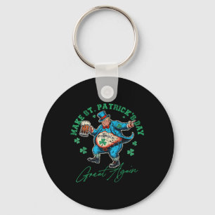 Funny Trump St patricks day Drinking Irish Manar W Nyckelring