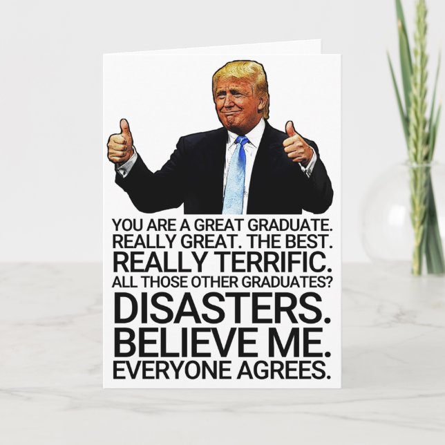 Funny Trump Studenten Kort (Framsida)