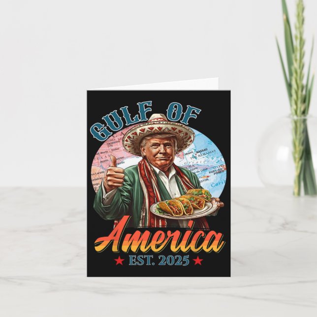 Funny Trump Taocos Cindo de Mayo Bukt i USA Kort (Framsida)