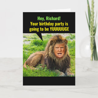 Funny Trump The Lyin' King Birthday Card Kort