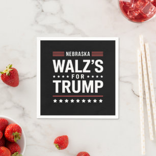 Funny Trump Vance Walz's for Trump Nebraska Pappersservett