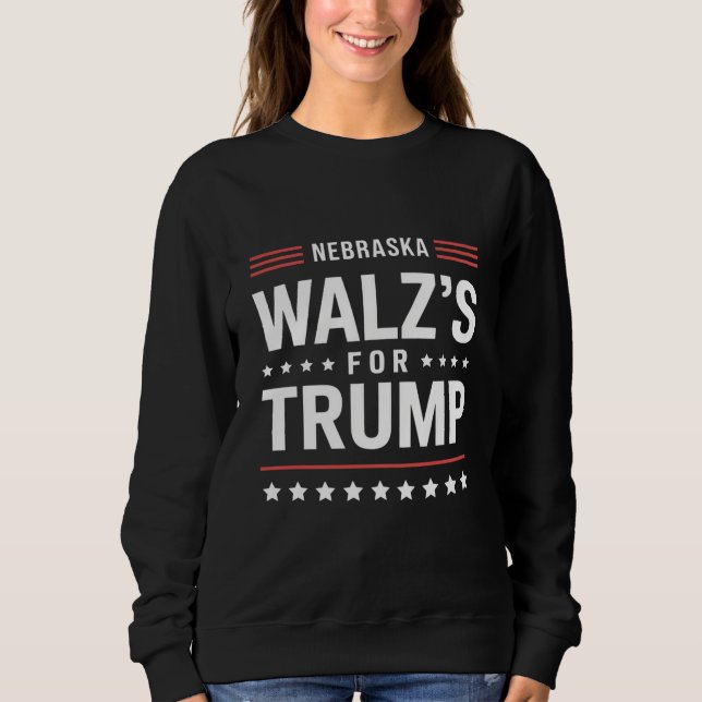 Funny Trump Vance Walz's for Trump Nebraska T Shirt (Framsida)