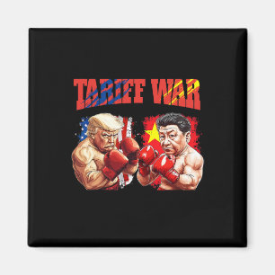 Funny Trump Vs Xi Jinping Boxing Boxing Match Magnet