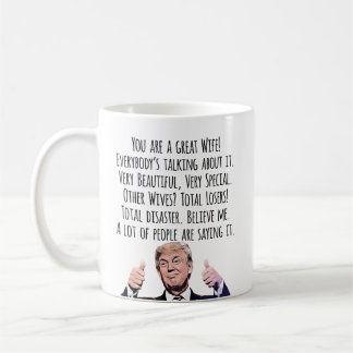 Funny Trump Wife Birthday Valentine Christmas Kaffemugg