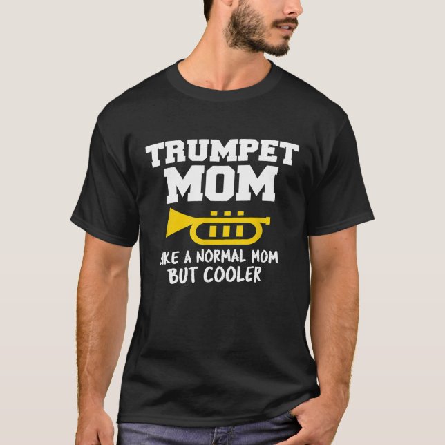 Funny Trumpet Mamma Shirt Coola Marching Band Cute T Shirt (Framsida)