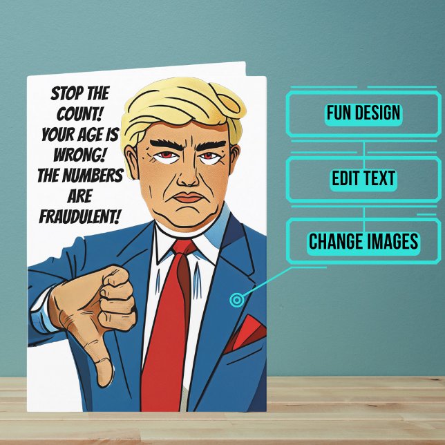 Funny Trumpisms Fraudulent Count Kort (Please enjoy our card and see the full collection)