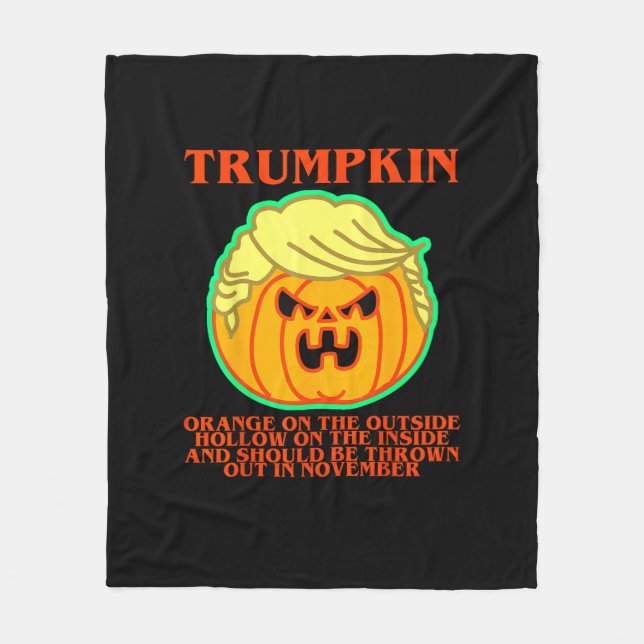 Funny Trumpkin Fleecefilt (Framsidan)