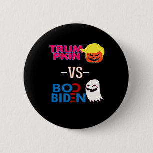 Funny Trumpkin Vs Boo Biden Halloween-designklass Knapp