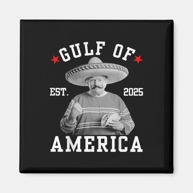 Funny Trumpshirt Bukt USA Lustigt mexikanskt Magnet (Framsidan)