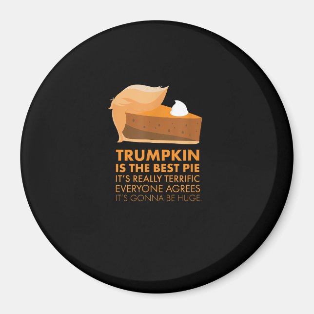 Funny Tshirt Pumpkin Paj Thanksgiving Fall Magnet (Framsidan)