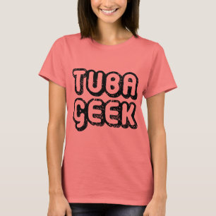 Funny Tuba Geek Retro Tee