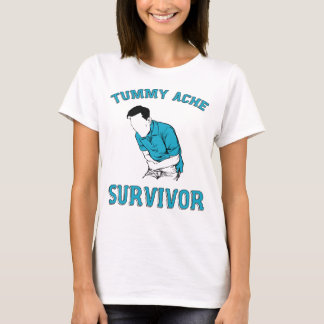 Funny Tummy Ache Survivor För manar Women T Shirt