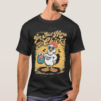 Funny Tupp Påskägg Hunter Coola Chicken älskare T Shirt