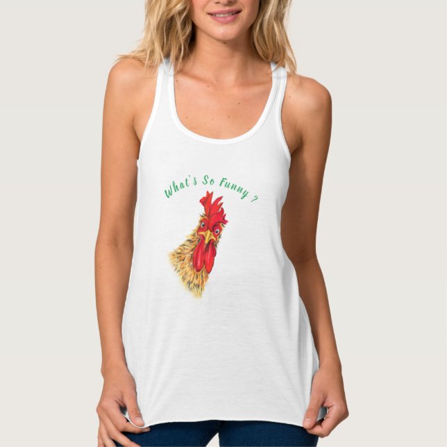 Funny Tupp Tanktop Linne Med Racerback (Framsida)