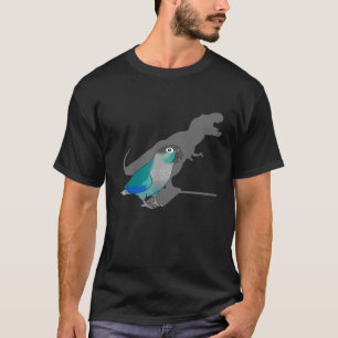 Funny Turcos Grönt Cheeked Conure T-Rex Dinosau T Shirt