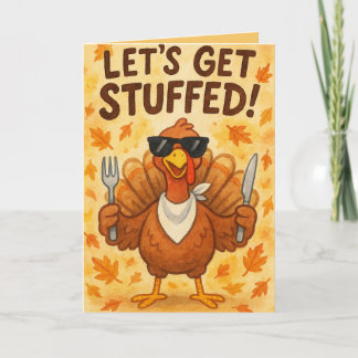 Funny Turkey Day Card – Hilarious Thanksgiving Hum Kort